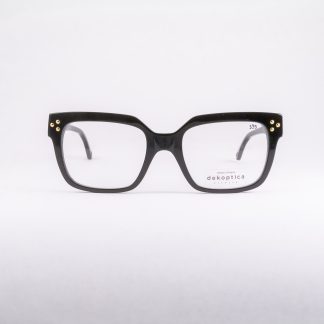 Plastikowe oprawki damskie prostokątne dekoptica czarne plastikowe prostokątne