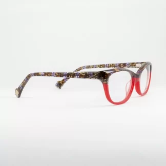 Oprawki korekcyjne Designerskie okulary Czerwona oprawka z tworzywa Eleganckie okulary Modne okulary Okulary JFRey Dopasowane okulary Trwałe oprawki Wyrafinowany styl