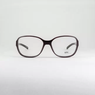 Plastikowe oprawki damskie owalne bordowe okulary gotti oryginalne awangardowe okulary modne 2024