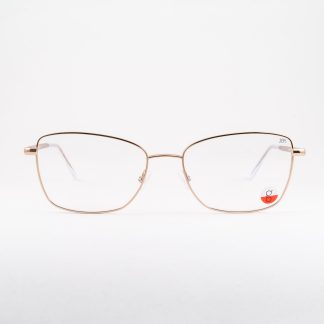 Metalowe oprawki damskie złote polski producent indygo modne okulary 2024