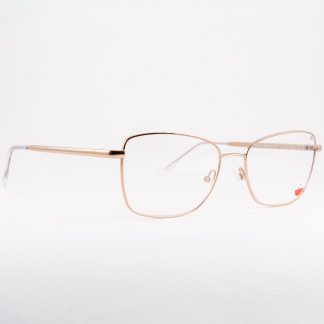Metalowe oprawki damskie złote polski producent indygo modne okulary 2024