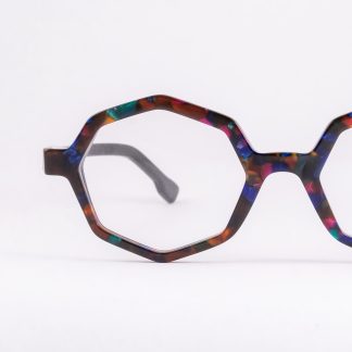 oprawki do okularów damskie Dekoptica wielokątne modne ciekawe kolorowe okulary korekcyjne designerskie polski producent dla drobnej twarzy