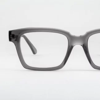 Plastikowe oprawki męskie damskie prostokątne szare ciekawe frezowanie oprawki okularowe polski producent dekoptica jakościowe tanie okulary