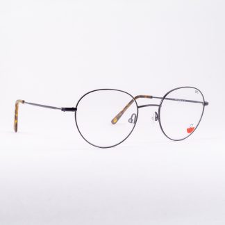 oprawki kółka indigo m80 czarne metalowe okulary