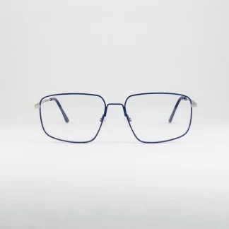 oprawki męskie klasyczne druciane metalowe okulary oooczy granatowe polski producent Indigo polska manufaktura prostokątne duże tarcze cienkie szerokie wygodne trwałe niebieskie ponadczasowe