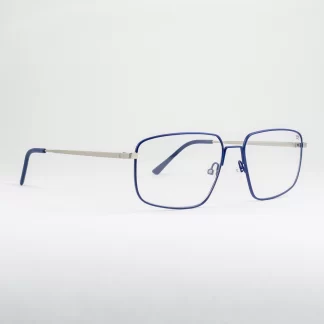 oprawki męskie klasyczne druciane metalowe okulary oooczy granatowe polski producent Indigo polska manufaktura prostokątne duże tarcze cienkie szerokie wygodne trwałe niebieskie ponadczasowe