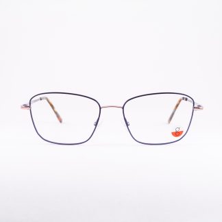 granatowe oprawki damskie kocie oczy metalowe cienkie lekkie okulary kobiece polska firma Indigo Adela c3