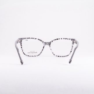 Plastikowe oprawki damskie kocie oczy dekoptica czarne plastikowe prostokątne