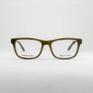 oprawki Marc O'Polo męskie damskie brązowe okulary korekcyjne matowe lekkie z tworzywa wzór drewno