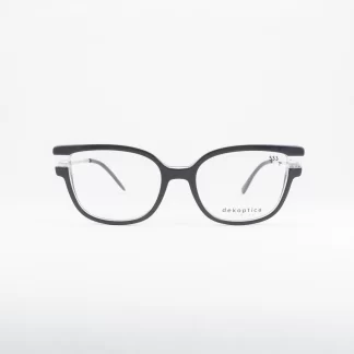 Plastikowe oprawki damskie motyl okulary dekoptica granatowe tworzywo sztuczne motyl