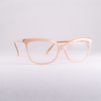 jasne oprawki damskie kocie Liw Lewant beżowe okulary