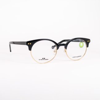 oprawa damska męska okulary uniwersalne ekologiczne oooczy monkeyglasses czarne złote biodegradowalne ecofriendly glasses top design trendy kółka optyk lodz łódź