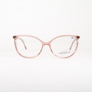 okulary delikatne modne kobiece subtelne damskie oprawki Dekoptica oprawa polski producent oooczy motyl szampańskie transparent brzoskwiniowe tanie ekonomiczne okazja