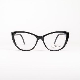 okulary korekcyjne oprawki damskie kocie oczy czarne klasyczne eleganckie oooczy oprawa Dekoptica polski producent tanio okazja promocje