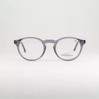 oprawki męskie kółka okulary szare okrągłe plastikowe polski producent modne transparentne