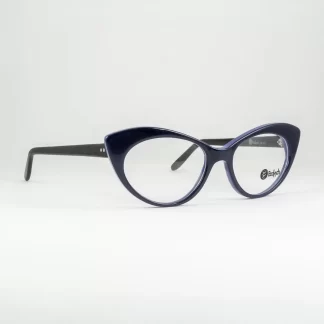 granatowe oprawki kocie oczy Bodyych wyraziste okulary damskie korekcyjne ekstrawaganckie eleganckie