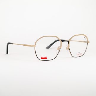 oprawa unisex Liw Lewant damska męska oryginalna okulary czarne sześciokątne białe złoto ciekawy design optyk lodz stylowe techno łódź