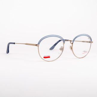 oprawa damska okulary kółka metalowe złote szary polski producent techno styl optyk lodz Liw Lewant łódź top design oryginalne