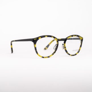 oprawa damska okulary żółte kółka polski producent Liw Lewant ciekawe nietypowe oryginalne designerskie szylkret czarno żółty oprawki oprawka polski producent Liw Lewant lodz optyk online oooczy łódź