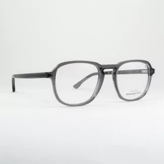 nowoczesne oprawki męskie Dekoptica szare semi transparente designerskie okulary korekcyjne plastikowe aviator duże tarcze modne okulary ciekawe nietypowe minimalistyczne