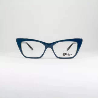 turkusowe oprawki kocie Bodyych kolorowe okulary damskie designerskie odważne wyraziste