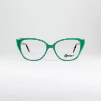 zielone oprawki damskie kocie oczy kolorowe okulary Bodyych modne trendy odważne ciekawe