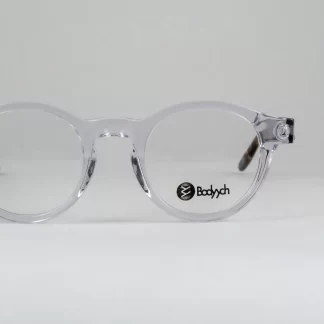 bezbarwne oprawki kółka małe okulary korekcyjne damskie na drobną twarz transparentne przezroczyste Bodyych polska marka