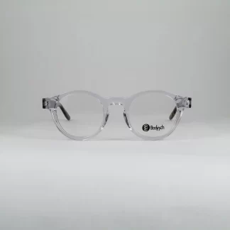 bezbarwne oprawki kółka małe okulary korekcyjne damskie na drobną twarz transparentne przezroczyste Bodyych polska marka