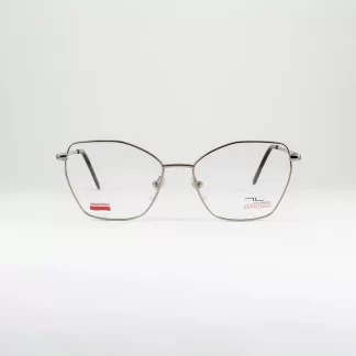 beżowo złote oprawki damskie kocie oczy subtelne okulary metalowe polski producent