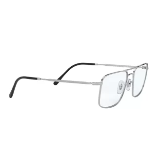 oprawki srebrne metalowe Ray Ban 6434 2501 męskie okulary korekcyjne aviator pilotki klasyczne lekkie wytrzymałe eleganckie casual