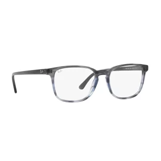 oprawki Ray Ban RB 5418 8254 rozmiar 56 prostokątne okulary korekcyjne duże szerokie niebieskie ombre błękitne szare