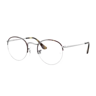 oprawki ray ban 3947 3178 rozmiar 51 szylkretowe srebrne okulary na żyłkę okrągłe klasyczne eleganckie