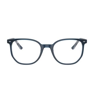 ray ban 5397 8324 okrągłe okulary korekcyjne owalne granatowe modne oprawki młodzieżowe damskie męskie unisex na szczupłą małą twarz