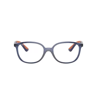 dziecięce oprawki ray ban 1598 3775 granatowe błękitne prostokątne owalne okulary korekcyjne dla chłopca lub dla dziewczynki