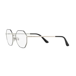 oprawki damskie Vogue 4094 323 wielokątne czarno srebrne okulary korekcyjne subtelne modne