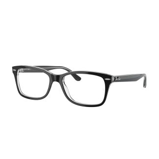 oprawki ray ban 5428 2034 rozmiar 55 czarne prostokątne okulary korekcyjne